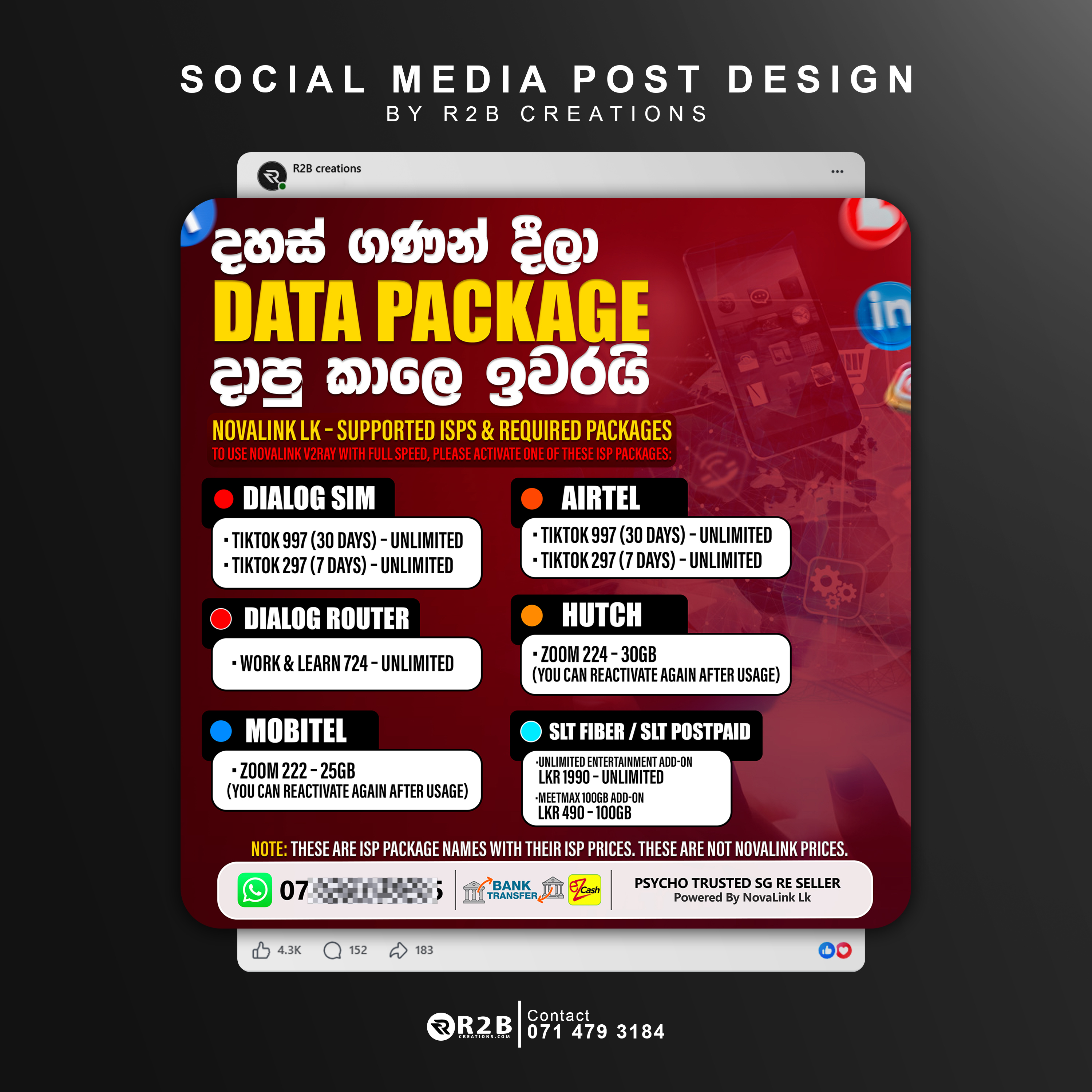 social media post
